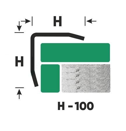 Декоративный уголок из нержавеющей стали 100х100 FD 100 M Сталь сатинированная 3 м