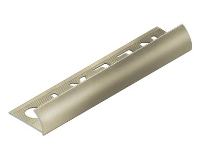 С-профиль для плитки 8 мм алюминиевый NEEXY PV16-17 BT титан блестящий 2.7 м