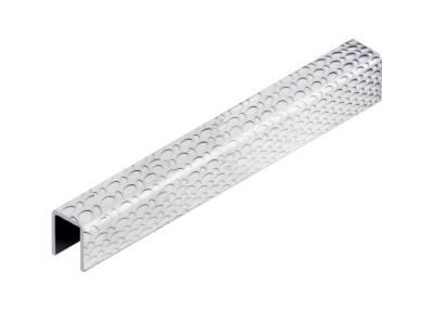 Стальной П-образный профиль 8х5х8 мм NEEXY PVS95-12 EMG тисненый серый 2.7м