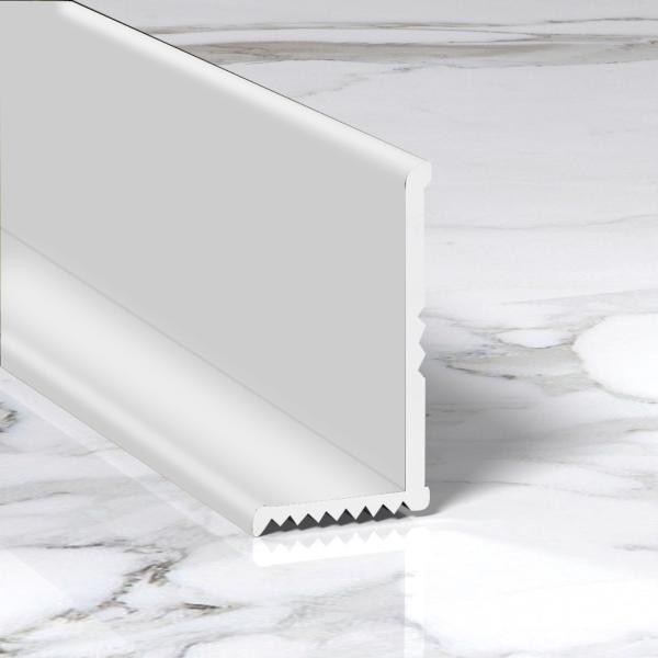 Разносторонний алюминиевый уголок для внутренних углов 20х12 мм ПВ-206-01 серебро глянец 2.7 м