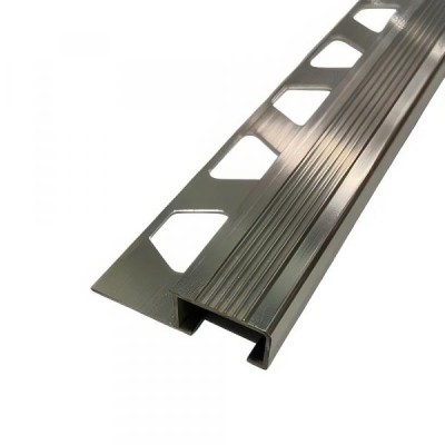 Профиль П-образный 10х20 мм из алюминия ПО-П10х20 Серебро глянец 2,7 м