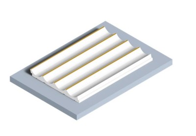 Отделочная панель 120х12 мм Hiwood LV139 W41G белый 2,7м