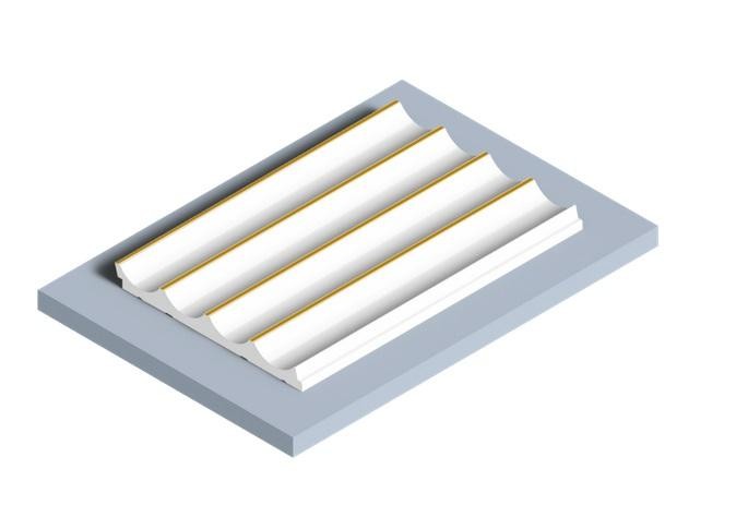 Отделочная панель 120х12 мм Hiwood LV139 W41G белый 2,7м