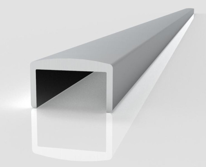 Алюминиевый П-профиль ПП-0698 13 х 15 мм под стекло 10 мм 3 м
