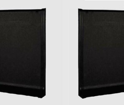 Заглушки ПВХ для плинтуса Евротрим L-80 комплект черный