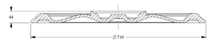 Декоративная потолочная розетка Orac Decor Purotouch R23 диаметром 71 см