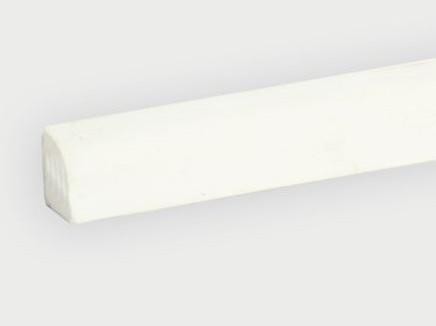 Штапик 10х14 мм Асви вспененный ПВХ цвет Белый 2,4 м