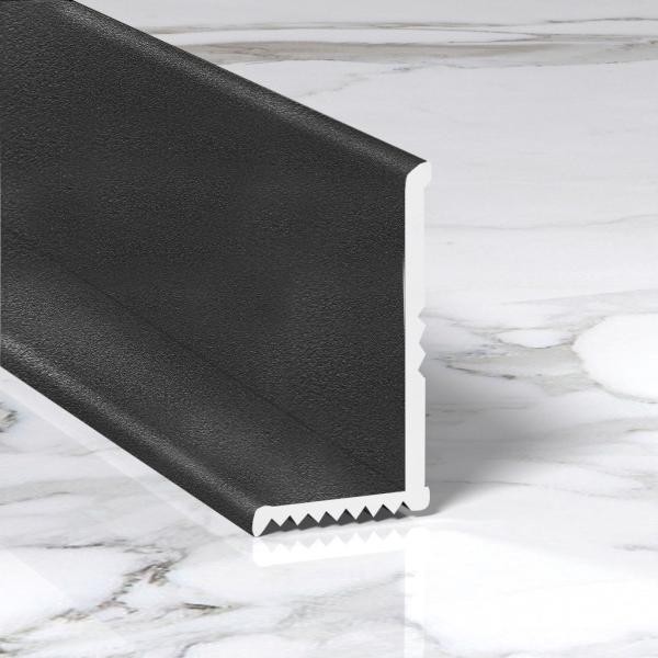 Разносторонний алюминиевый уголок для внутренних углов 20х12 мм ПВ-206-34 черный муар 2.7 м