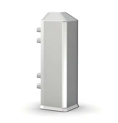 Уголок наружный для плинтуса 70 мм Мега-Трейд ДЛ-70ун без покрытия