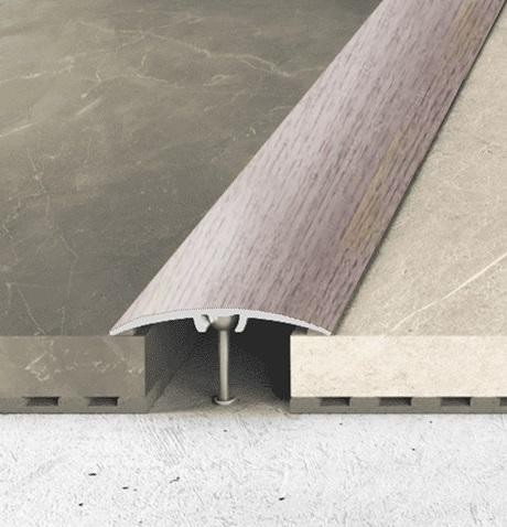 Одноуровневый порог алюминиевый 32 мм Effector A-66 0912 Дуб Табакко 2,7 м