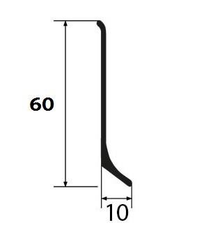 Фурнитура для напольного плинтуса ПТ-60 M стык хром