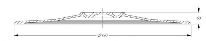 Декоративная потолочная розетка Orac Decor Purotouch R24 диаметром 79 см