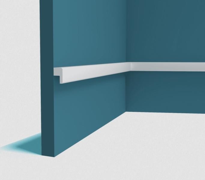 Молдинг 30 мм Перфект Плюс P179 белый ударопрочный полимер 2 м