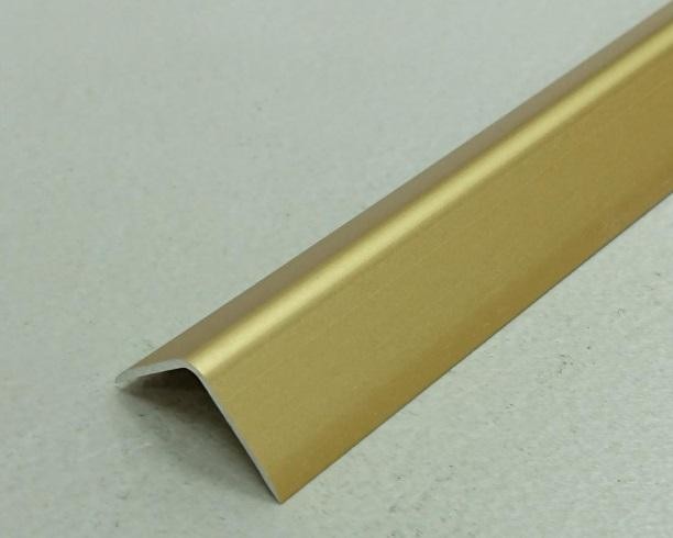 Алюминиевый уголок 30х30 мм ПН-30х30 Золото матовое 2,7 м