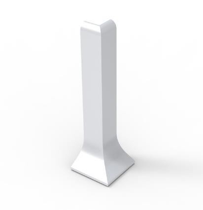 Уголок наружний для плинтуса Мега-Трейд ЛП-100ун Серебристый