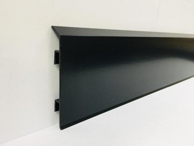 Алюминиевый плинтус для пола 100 мм Евротрим F-100 2642 черный 2,95 м