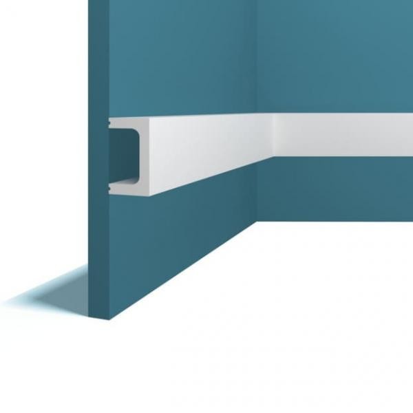 Молдинг 30х51 мм Перфект Плюс P86 белый ударопрочный полимер 2 м