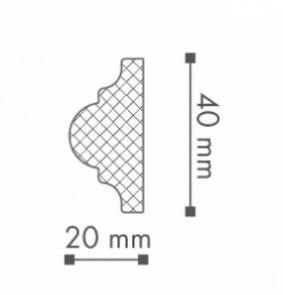 Декоративный молдинг NMC Wallstyl WO1 40х20 200 см
