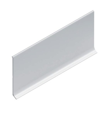 Плинтус для пола из алюминия 100 мм NEEXY AKBD100-MS серебро матовое 2.5 м