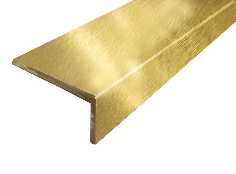 Уголок из латуни разнополочный 10х20 мм шлифованный PA 20-10 3м