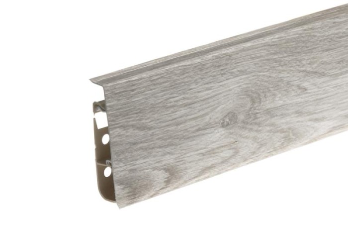 Напольный плинтус ПВХ 75 мм Cezar Hi-Line Prestige 281 Дуб Масала 2,5 м