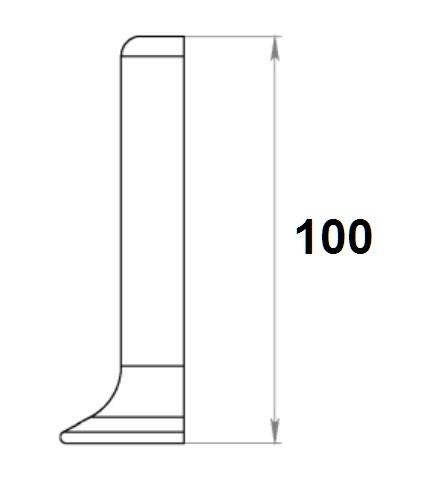 Уголок наружний для плинтуса Мега-Трейд ЛП-100ун Чёрный