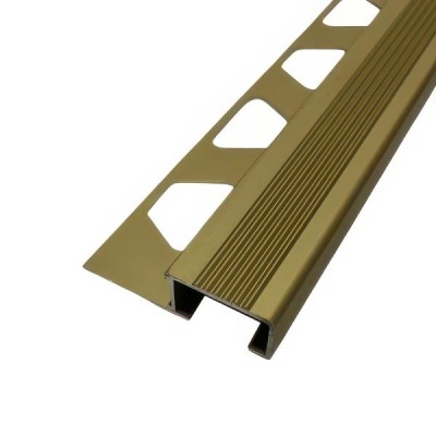 Профиль П-образный 12х20 мм из алюминия ПО-П12х20 Золото матовое 2,7 м