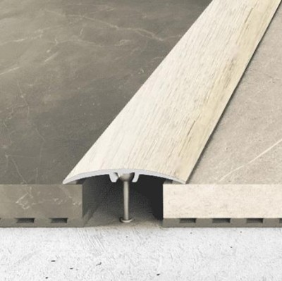 Алюминиевый порог одноуровневый округлый 40 мм Effector A 64-0918 Дуб Бержерак 2,7 м