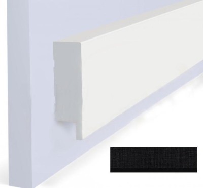 Финишный молдинг 50х17 мм Hiwood LF1 BK114K декорированный 2,7 м