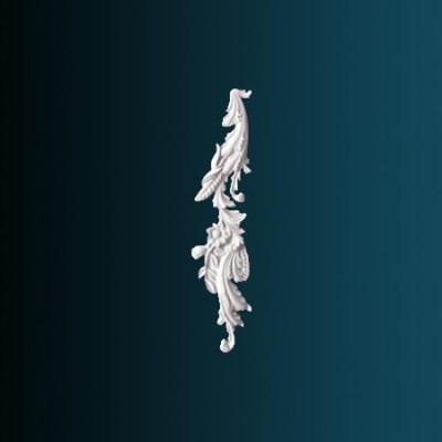 Декоративный орнамент Перфект G2329L 680х155х30 мм белый полиуретан