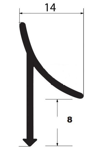 Внутренняя раскладка для плитки из латуни Yakamoz ЛВ-9 латунь хром 2,7 м