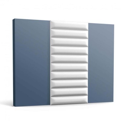 Стеновая панель 3D Orac Decor W217 белая 200x25x2.3 см