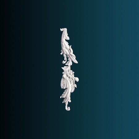 Декоративный орнамент Перфект G2329R 680х155х30 мм белый полиуретан