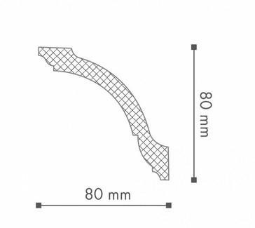 Потолочный плинтус NMC Nomastyl GO 80х80 200 см