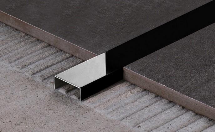 Стальной П-профиль 10х20 FSUP20-BP черный полированный 2,7м