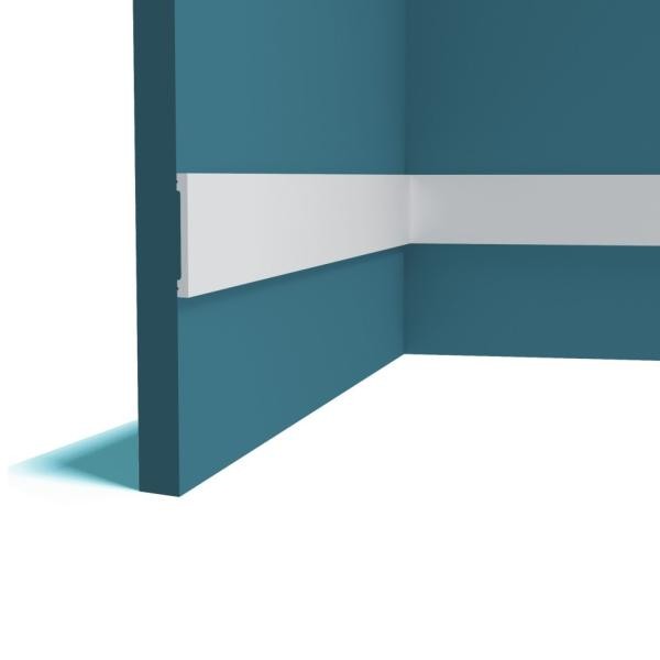 Молдинг 75 мм Перфект Плюс P163 белый ударопрочный полимер 2 м