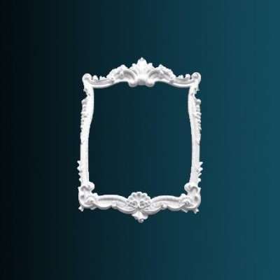 Обрамление зеркала Перфект K1013 1100х800х50 мм белый полиуретан