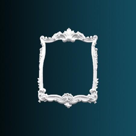 Обрамление зеркала Перфект K1013 1100х800х50 мм белый полиуретан