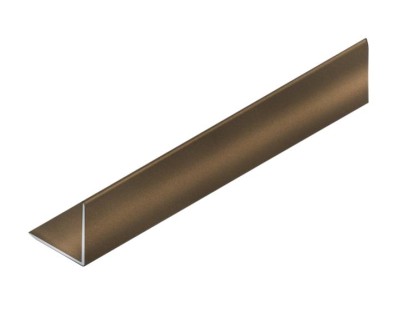 Уголок 15х15 мм алюминиевый NEEXY PV61-48 BBR-D темная бронза блестящая 2.7 м
