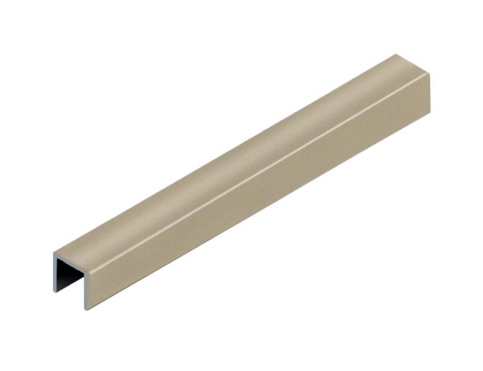 П-профиль 15х10 мм алюминиевый NEEXY PV84-09 BCP шампань блестящая 2.7 м