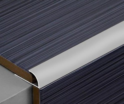 Алюминиевый профиль С-образный для плитки 12 мм ПО-12 Серебро матовое 2,7 м