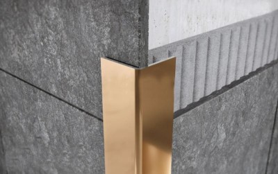 Уголок из нержавеющей стали 25х25 FL25GP Золото полированное 3 м