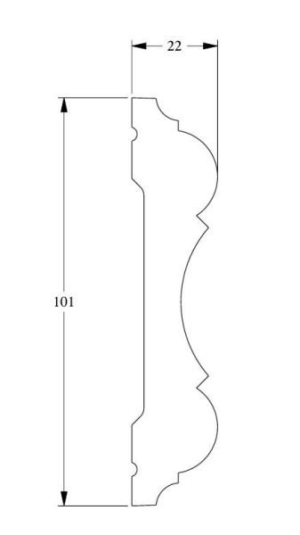 Декоративный молдинг Orac Decor Purotouch P8040 2 м