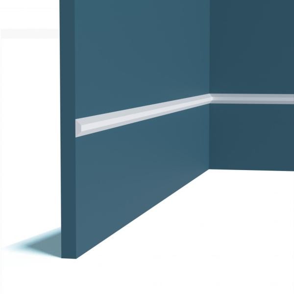 Молдинг Перфект Плюс P198 белый ударопрочный полимер 15х15 2 м