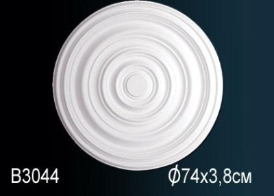 Потолочная розетка Перфект B3044 740 мм белый полиуретан