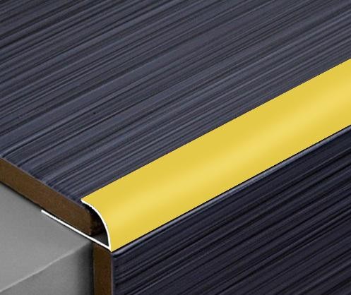 Алюминиевый профиль С-образный для плитки 12 мм ПО-12 Золото матовое 2,7 м