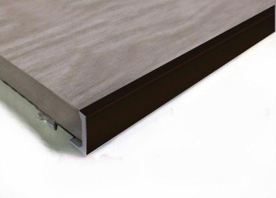 L-профиль алюминий 12 мм ПО-Г12 Чёрный матовый 2,7 м