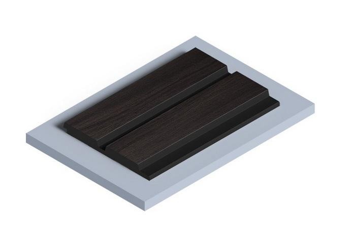 Отделочная панель 120х12 мм Hiwood LV123N BR395K под дерево 2,7м