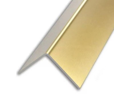 Алюминиевый уголок 20х20 мм ПН20х20 наружний золото матовое 2,7 м