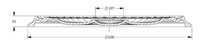 Декоративная потолочная розетка Orac Decor Purotouch R77 диаметром 62 см